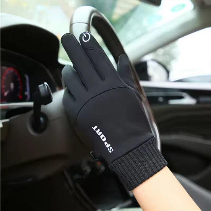 Winter Gloves Men Women Touch  - đánh giá và giá Leather Driving Glove